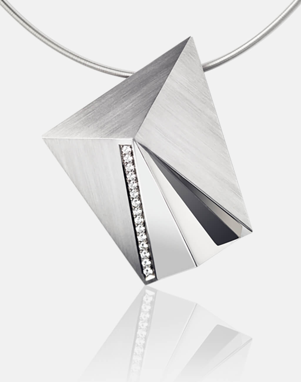 Cyllena | Collier, Kette, Kettenanhänger - 950/- Platin, Diamanten-Brillanten | necklace, pendant - platinum, diamonds | SYNO-Schmuck.com