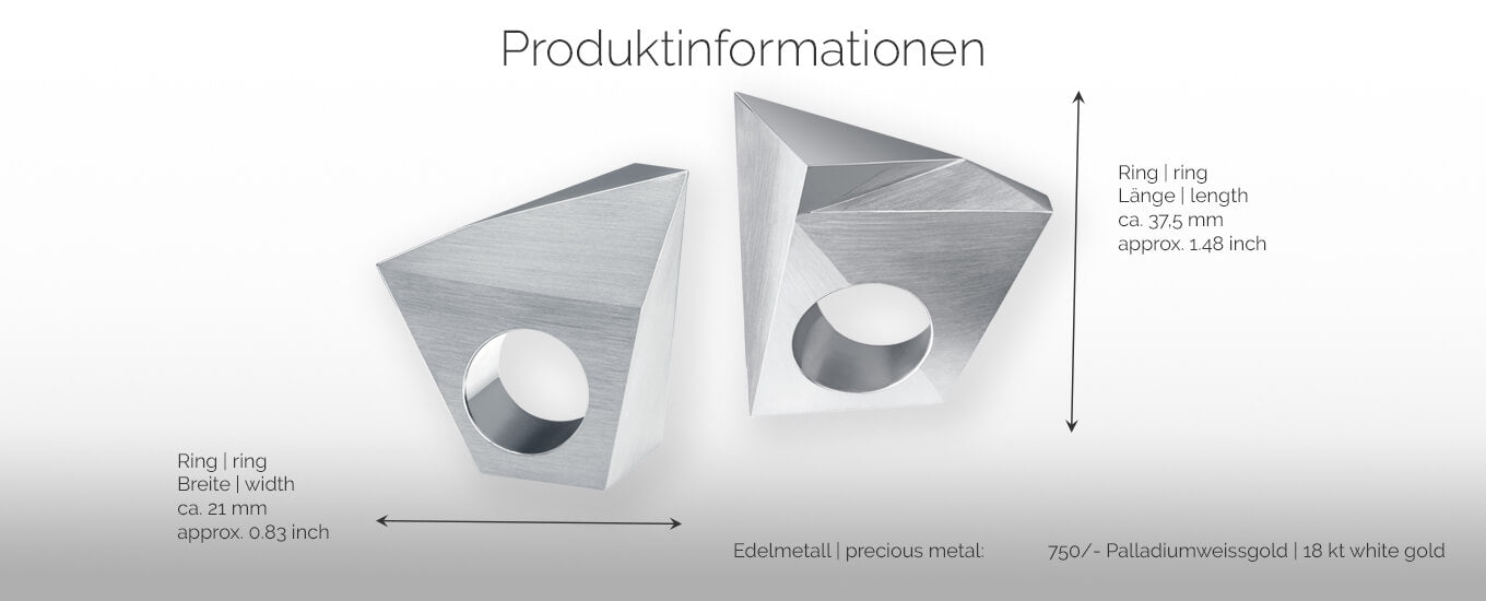 STEALTH | Produktinformationen - Ring - 750/- Weissgold | product-information - ring - 18 kt white gold | SYNO-Schmuck.com