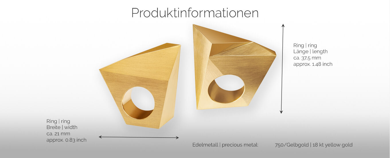 STEALTH | Produktinformationen - Ring - 750/- Gelbgold | product-information - ring - 18 kt yellow gold | SYNO-Schmuck.com