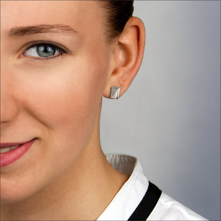 Cyllena | Ohrringe, Ohrstecker (klein) - 750 Weissgold | ear-studs, earrings - 18kt white gold | SYNO-Schmuck.com