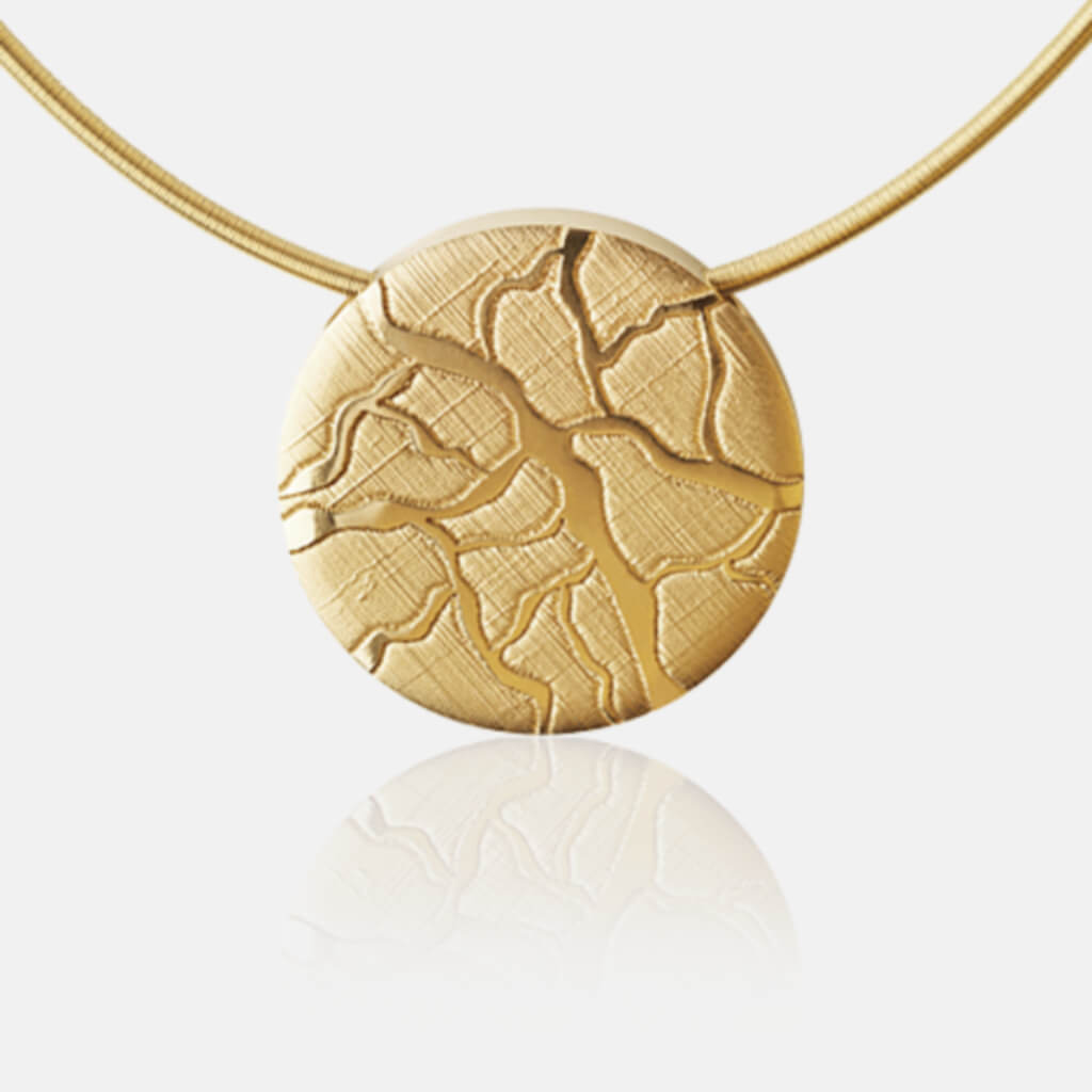 Colima | Collier, Kette, Kettenanhänger - 750 Gelbgold, Diamanten-Brillanten | necklace, pendant - 18kt yellow gold, diamonds | SYNO-Schmuck.com