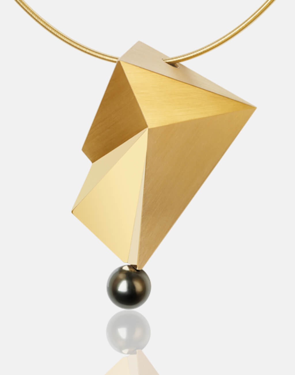 Cyllene | Collier, Kette, Kettenanhänger - 750 Gelbgold, Tahitiperle | necklace, pendant - 18kt yellow-gold, tahitian pearl | SYNO-Schmuck.com