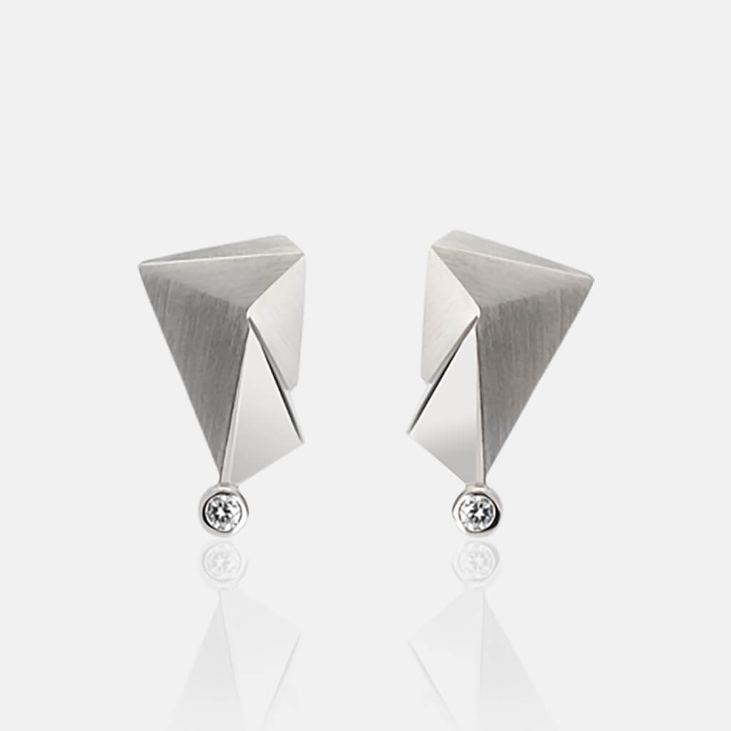 Cyllene | Ohrringe, Ohrstecker - 950 Platin, Diamant-Brillant | ear-studs, earrings, 950 patinum, diamonds | SYNO-Schmuck.com