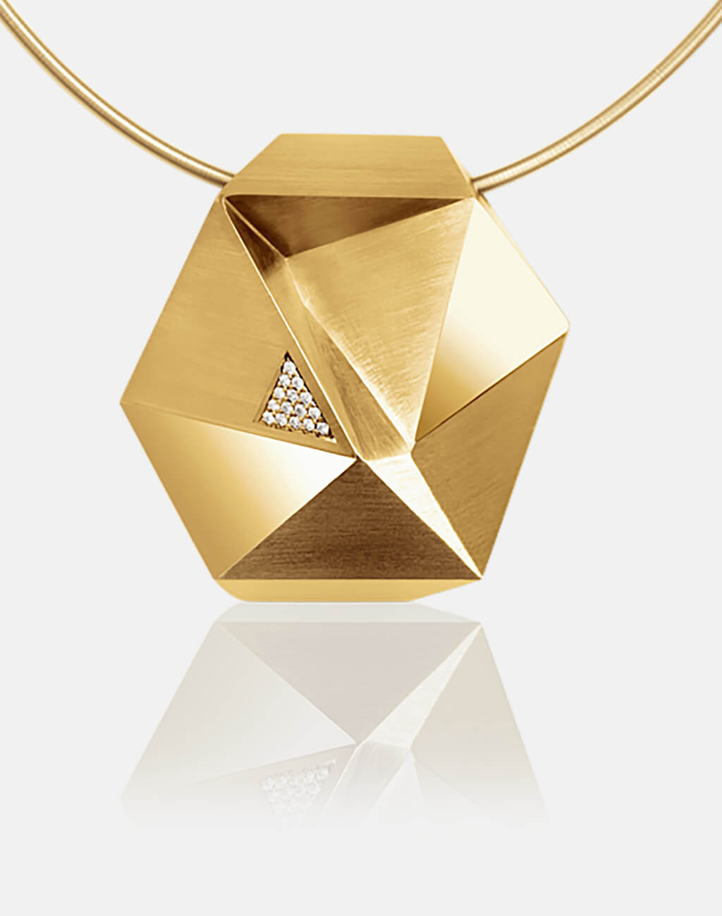 Tectone | Collier, Kette, Kettenanhänger - 750/- Gelbgold, Diamanten-Brillanten | necklace, pendant - 18kt yellow gold, diamonds | SYNO-Schmuck.com