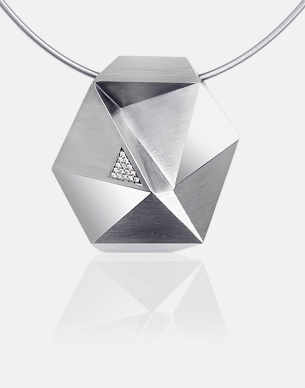 Tectone | Collier, Kette, Kettenanhänger - 950/- Platin, Diamanten-Brillanten | necklace, pendant - 950/- platinum, diamonds | SYNO-Schmuck.com
