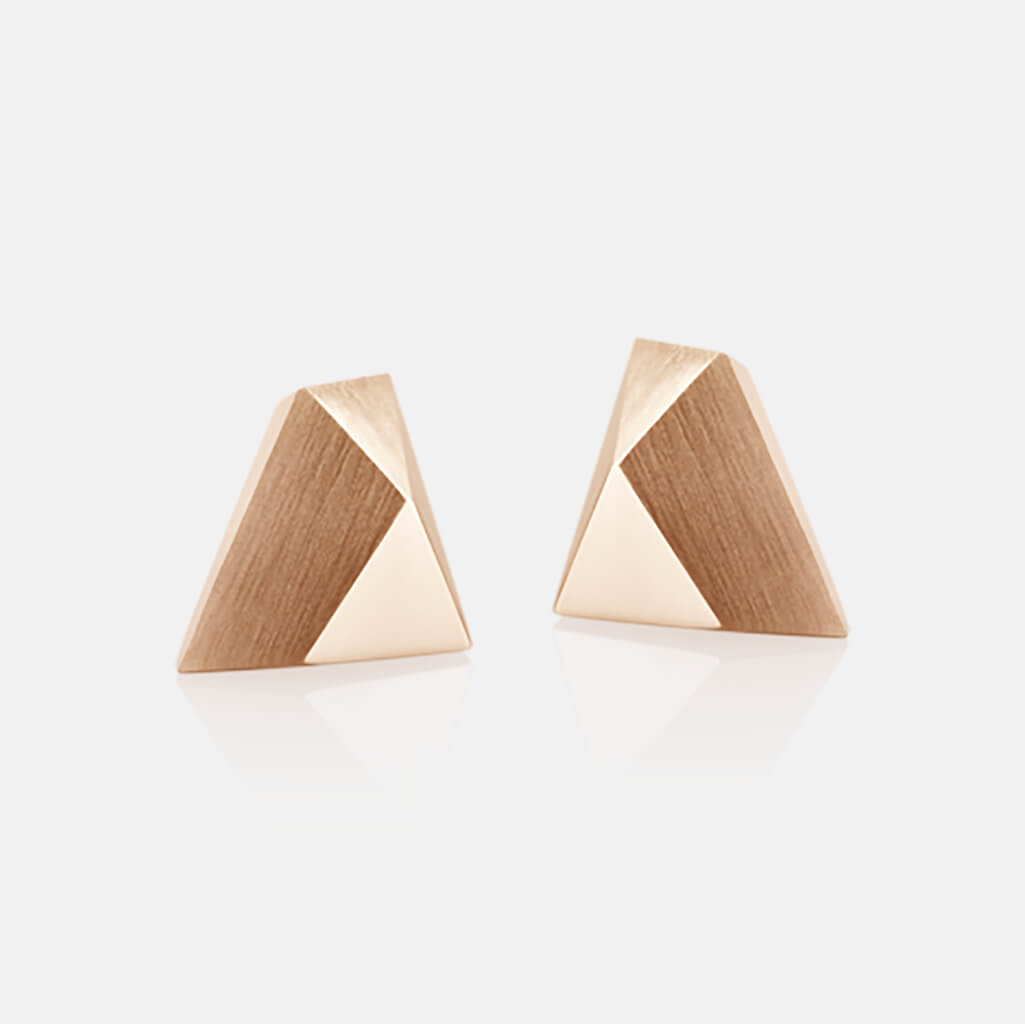 Ufo | Ohrringe, Ohrstecker - 750 Roségold | ear-studs, earrings - 18kt rose gold | SYNO-Schmuck.com